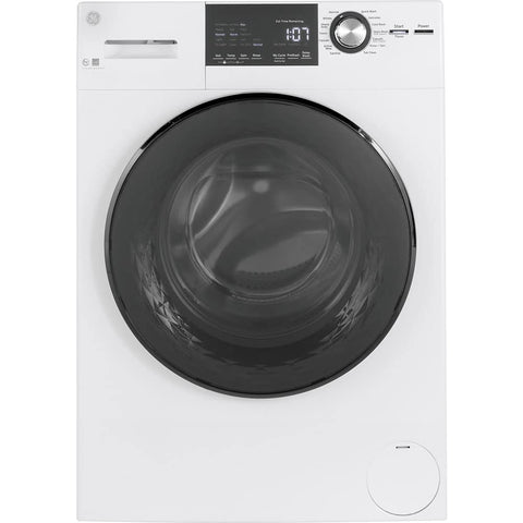 Frontload GE Washer with Steam, 2.4 Cu. Ft. Capacity, White
