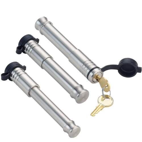 3 Pack Mixed 2.5, Keyed Alike, Hitch Locks for 2" Deep Drop Adjustable CURT Trailer Ball Mount 15K LB Hitch - Includes Lock for 2.5" Receiver