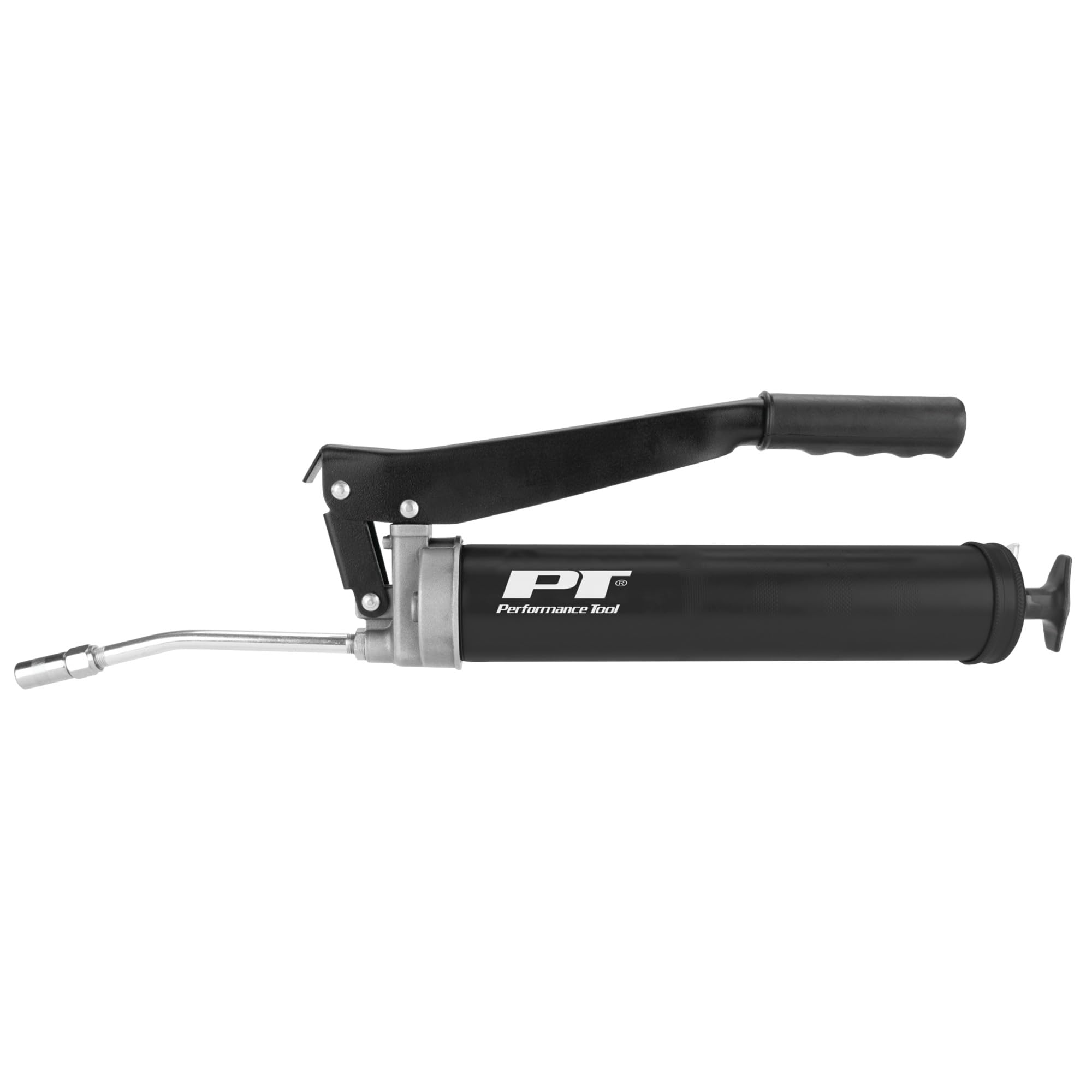 Heavy Duty Performance Tool W54296 Lever Action Grease Gun with Dual Piston Design and 10,000 PSI Operating Pressure for Efficient Lubrication