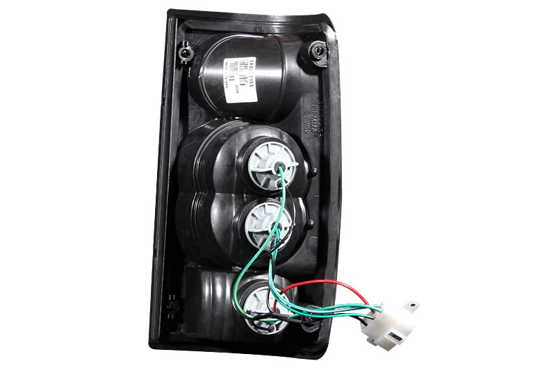 Black Euro Tail Light Set-Clear Lens ANZO USA 211132