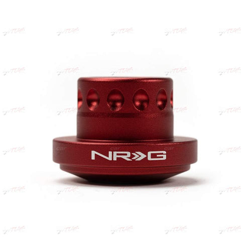 NRG Innovations Steering Wheel NRG-SRK-RL120H-RD Quick Release Short Hub Adapter Up to 1" Shorter Overall, Red Body