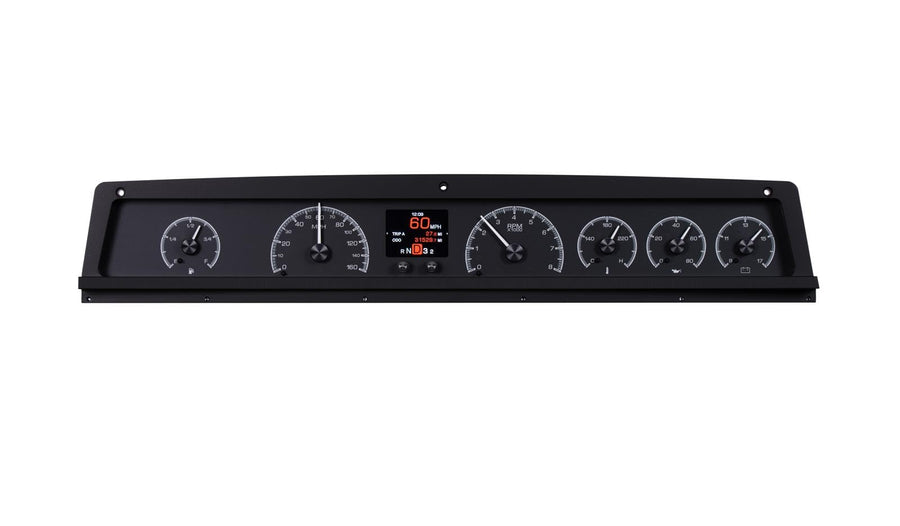 Dakota Digital 71-76 Chevy Impala Caprice Analog Customizable Gauges Kit Black Alloy Style HDX-71C-CAP-K