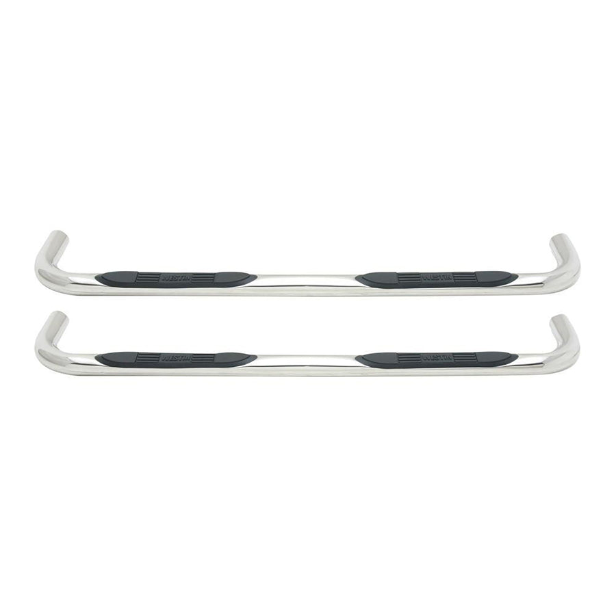 E-Series Westin 23-3820 3 Round Nerf Bars fits 2014-2018 Silverado Sierra 1500 Crew Cab (Body Mount) Polished Pair