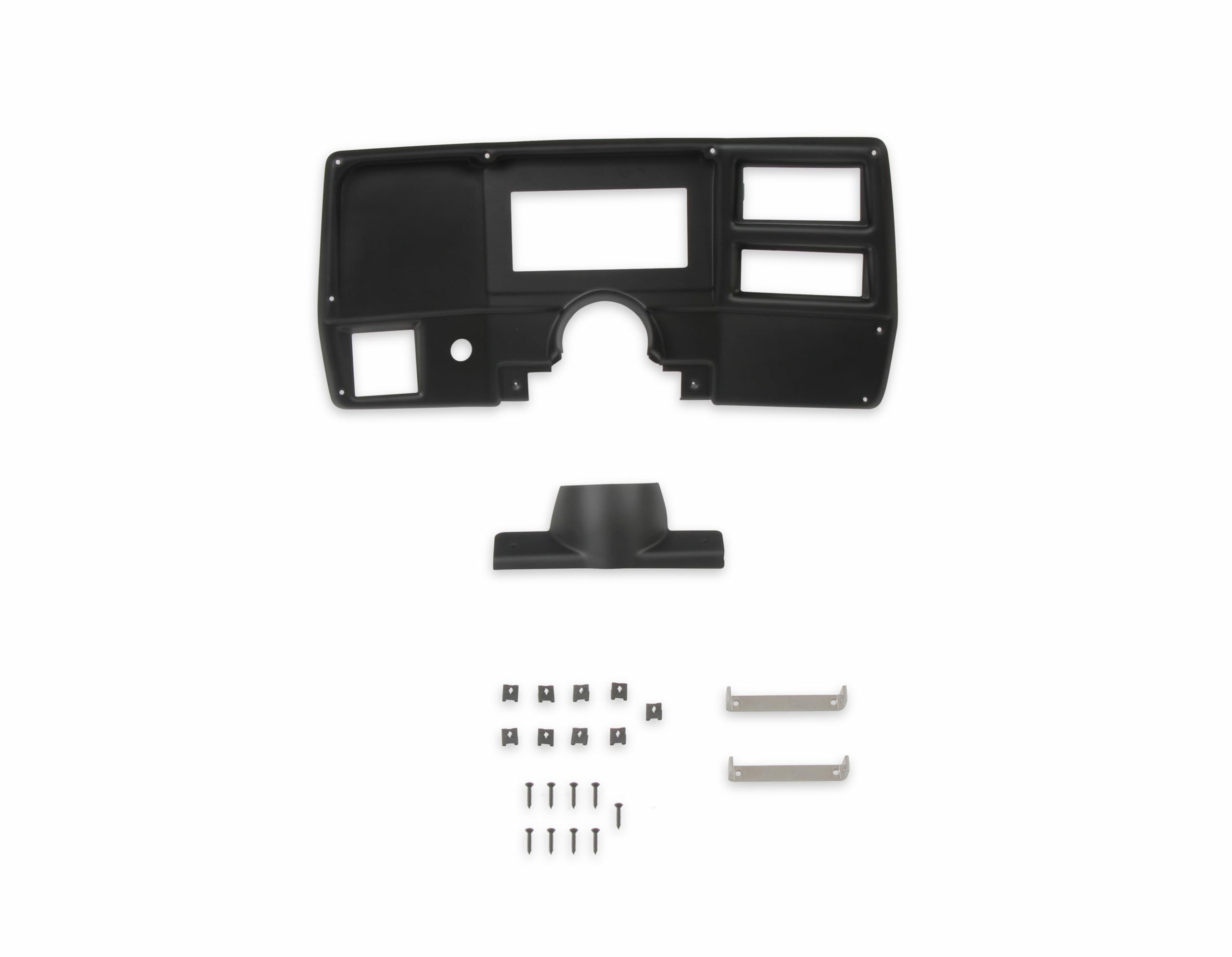 Dash Bezel Holley EFI 553-397 with A/C Vent Openings - Black