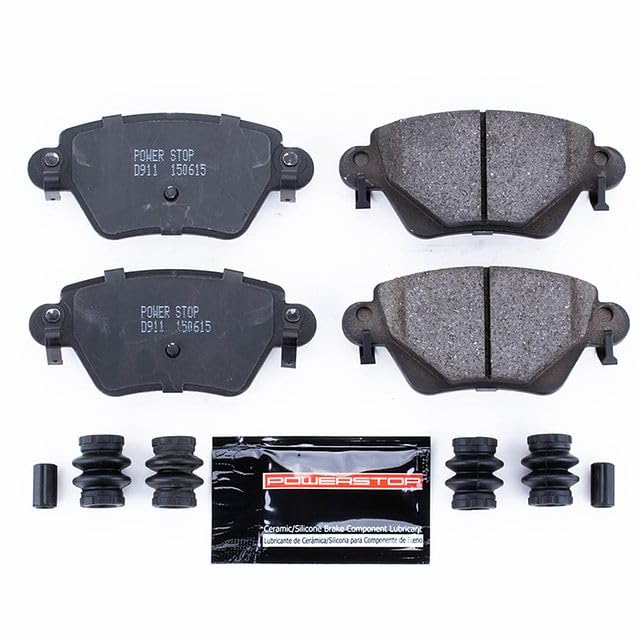 Power Stop Z23-911 Z23 Evolution Sport Carbon Fiber Infused Ceramic Brake Pads with Hardware For Jaguar X-Type 2002-2005 [Model Specific]
