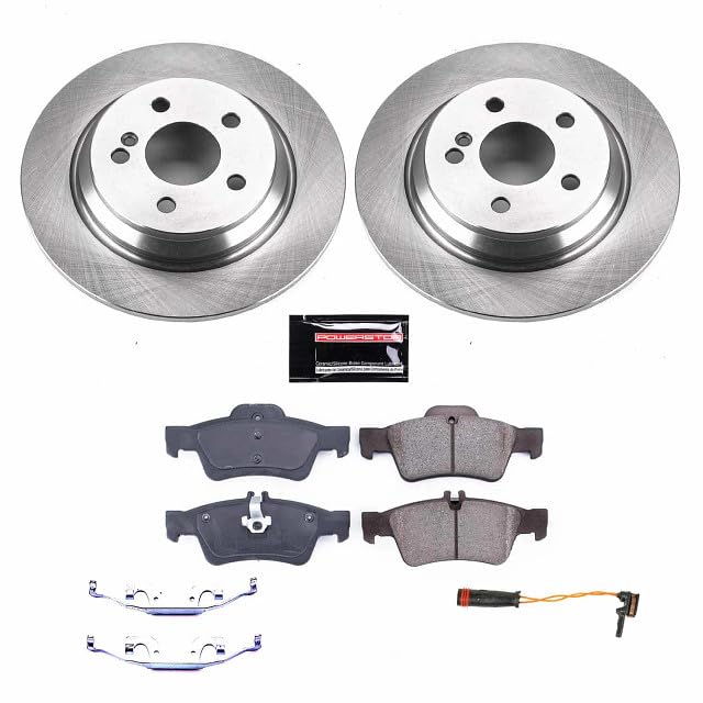 Power Stop KOE6566 Rear Replacement Brake Kit-OE Brake Rotors & Ceramic Brake Pads For Mercedes-Benz CL550, Mercedes-Benz S400, Mercedes-Benz S550, Mercedes-Benz SL550 [Model Specific]