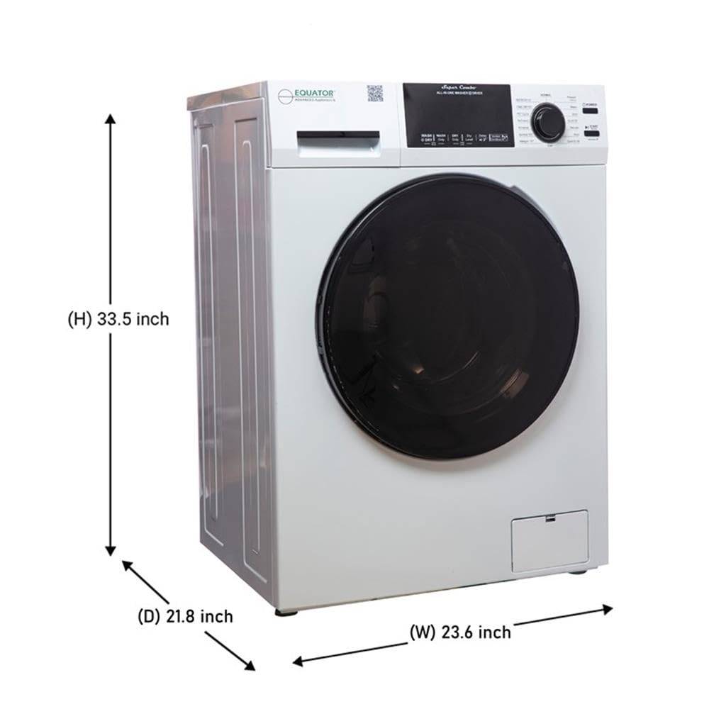 Pinnacle All-in-One Combo Washer Dryer 22-4600 L W with Pet Cycle - 1.62 cu.ft./15 lbs., White