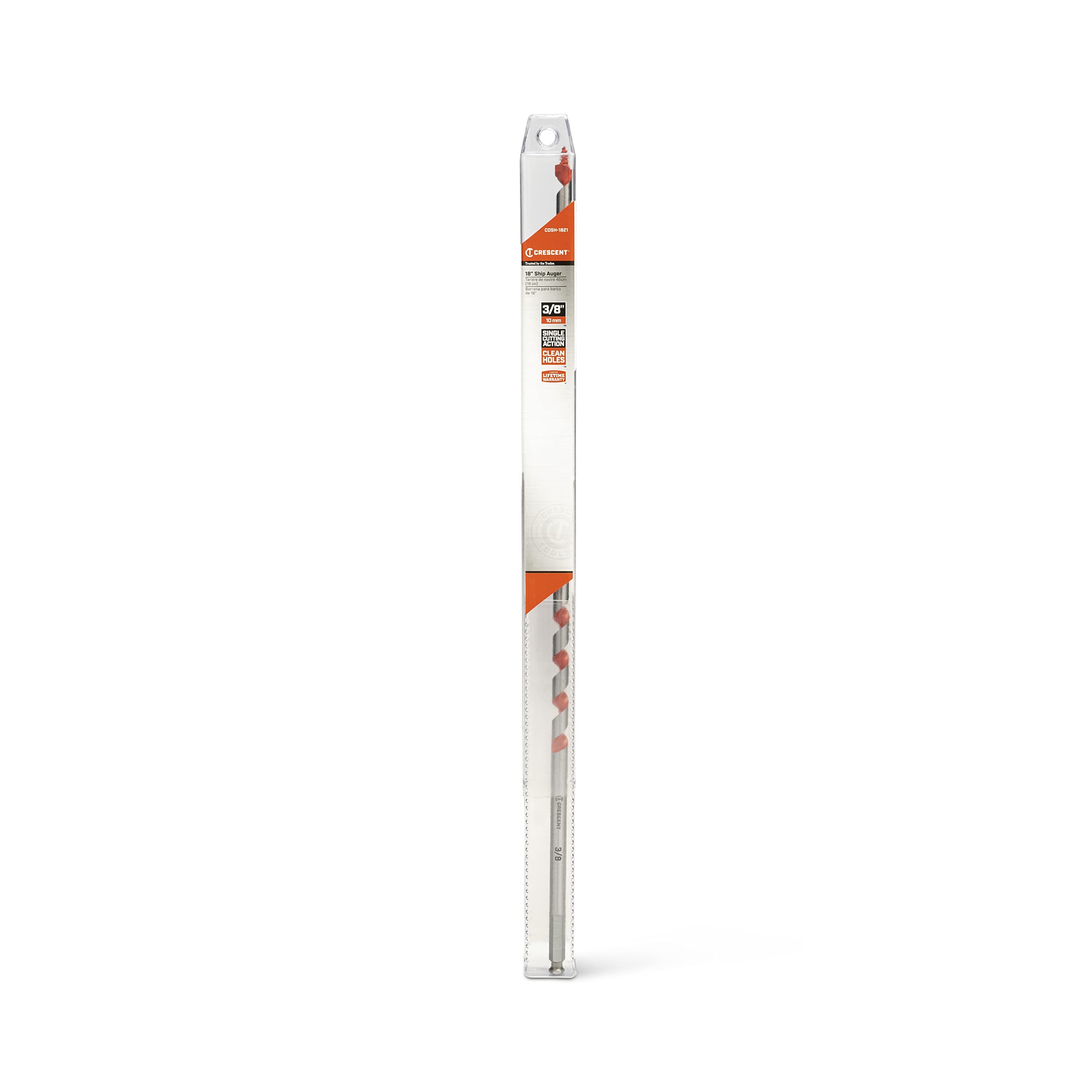 Ship Crescent Auger Drill Bit | 18" x 3/8" | CDSH-1821
