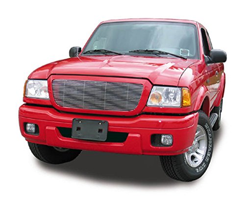 Horizontal T-Rex 20660 Aluminum Polished Finish Billet Grille Insert for Ford Ranger