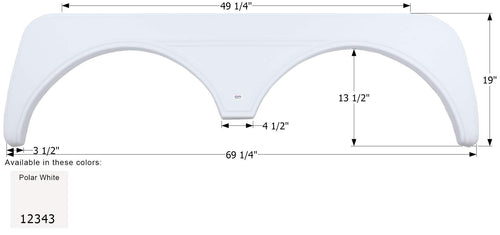 Fender Skirt ICON, Tandem, KZ, FS2343, Polar White