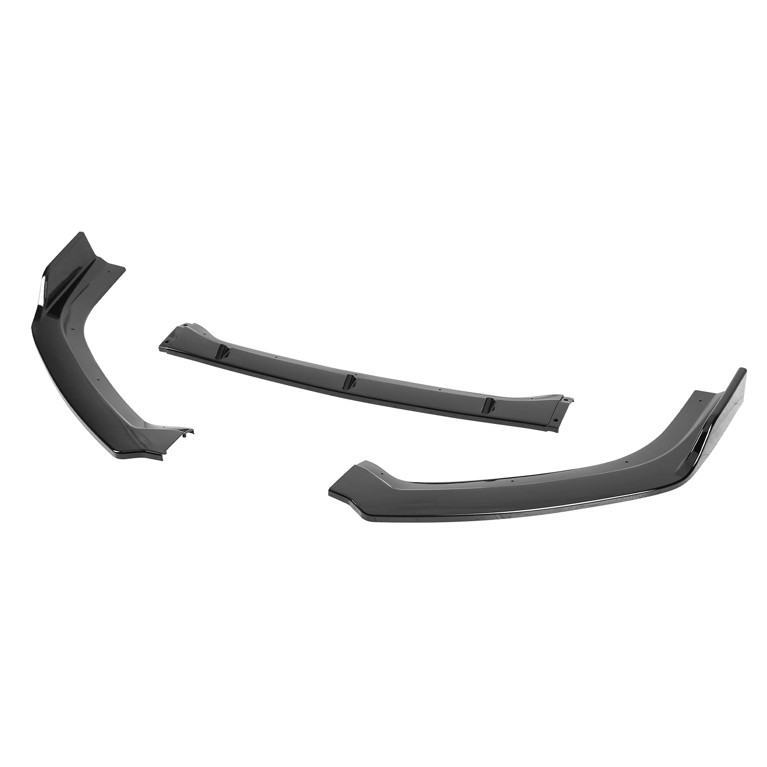 Glossy Black Spec-D Tuning Front Bumper Lip Spoiler 3PC Compatible with 2019-2020 Nissan Altima 4-Door