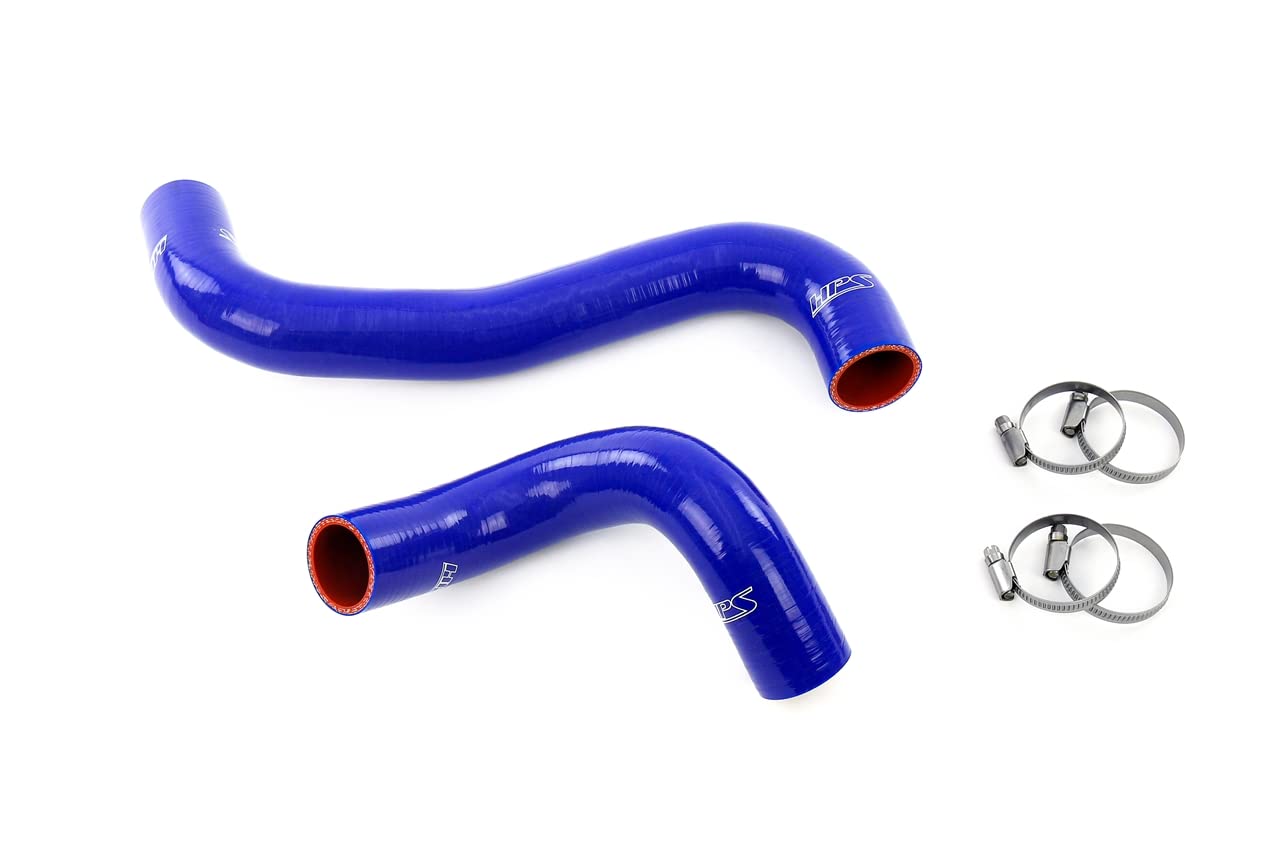 High Temp HPS Reinforced Silicone Blue Radiator Coolant Hose Kit, 57-2140R-BLUE
