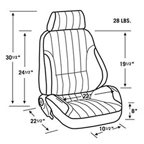 Rally Recliner ProCar by Scat Left Black Vinyl