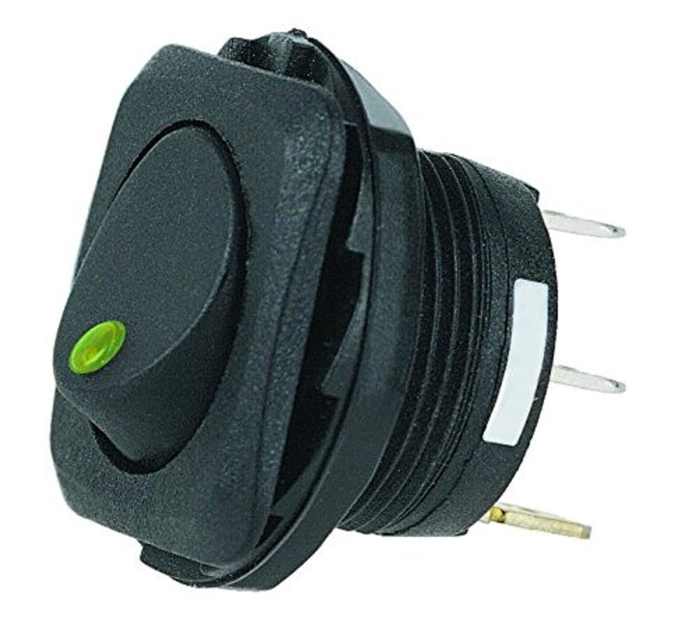 SPST HELLA Green Rocker Switch H61923001 LED