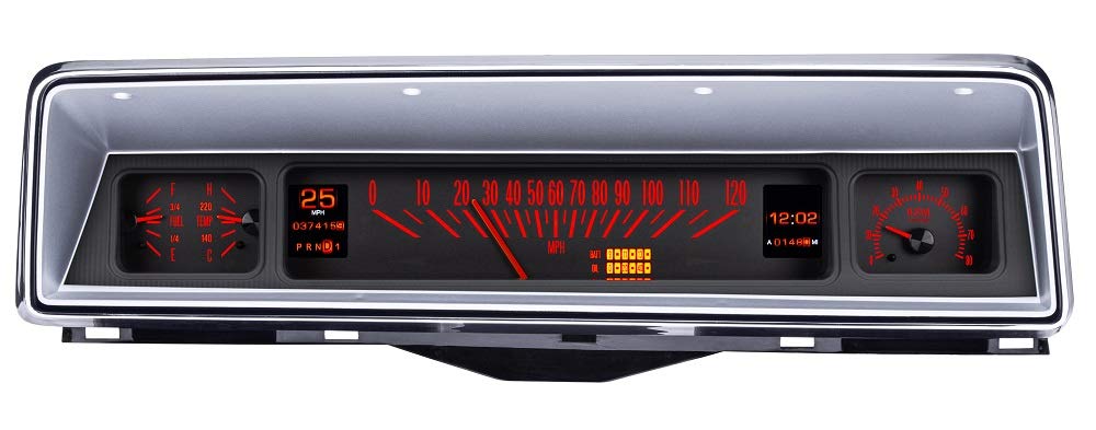 Dakota Digital Retrotech Gauge RTX-66C-NOV-X Instrument System Compatible with 1966-67 Chevy Nova
