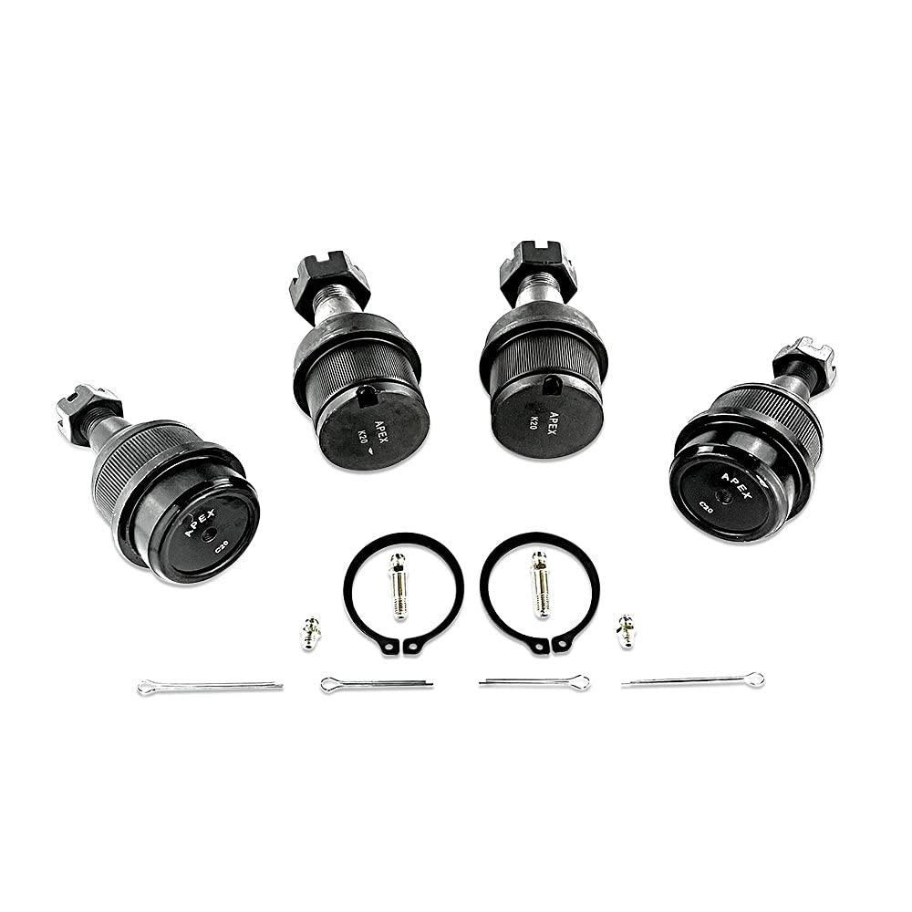 Ball Joint Kit 4 - 2 Upper and 2 Lower Fits Dodge RAM 1500, 2500 and 3500