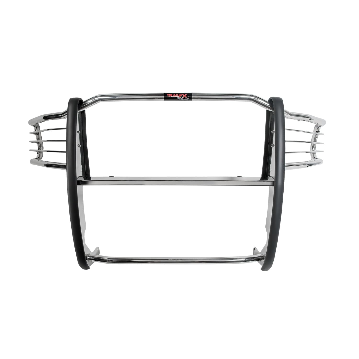 E0011S TrailFX Truck Grille Guard Fits Ram 1500 2011-2018 Steel 1-Piece Polished Stainless Steel Grille Guard with Brush Guard Includes Mounting Hardware