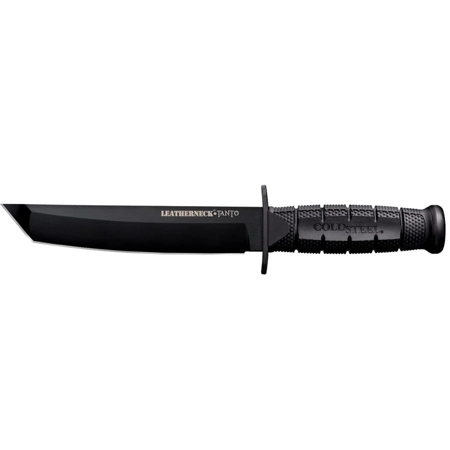 Leatherneck Cold Steel Tanto 7" German D2 Razor-Sharp Blade 5" Kray-Ex Durable Handle Tactical Military Knife w/Secure-Ex Sheath