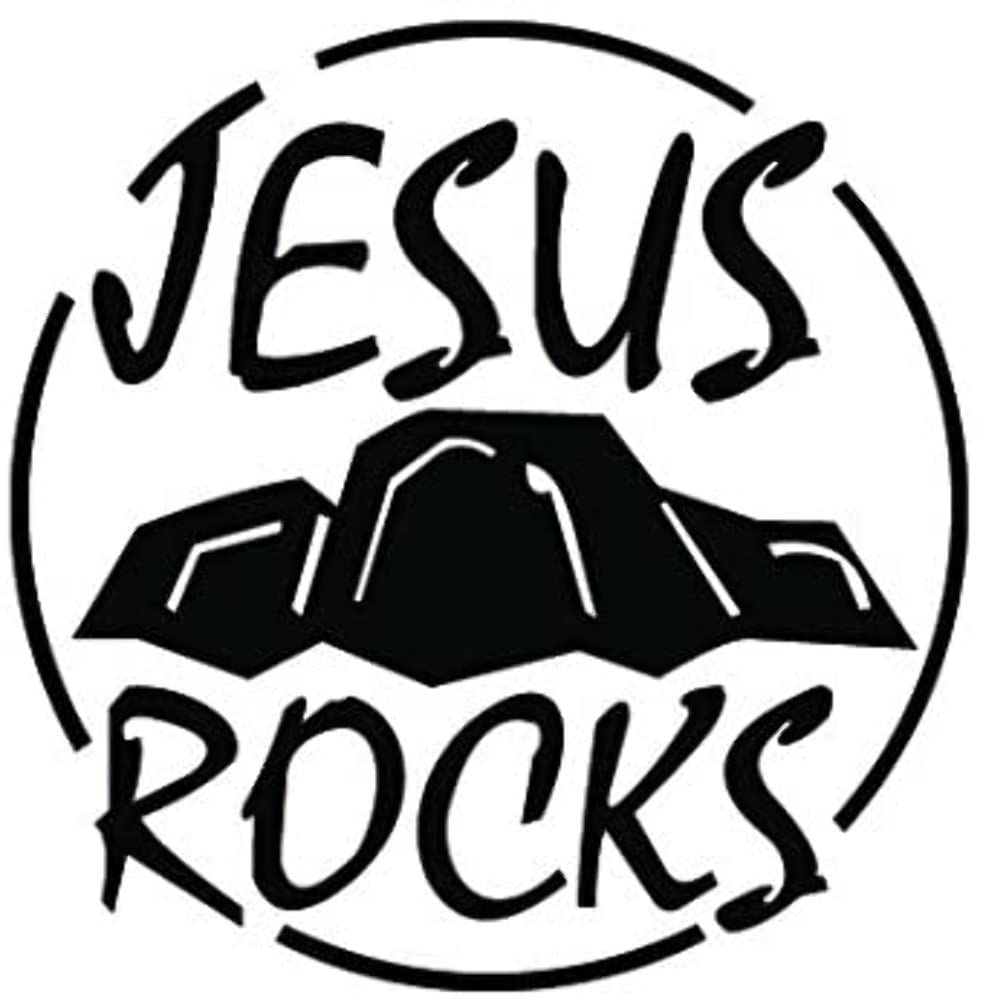 Black Skyjacker JRD6-K 6" Jesus Rocks Decal