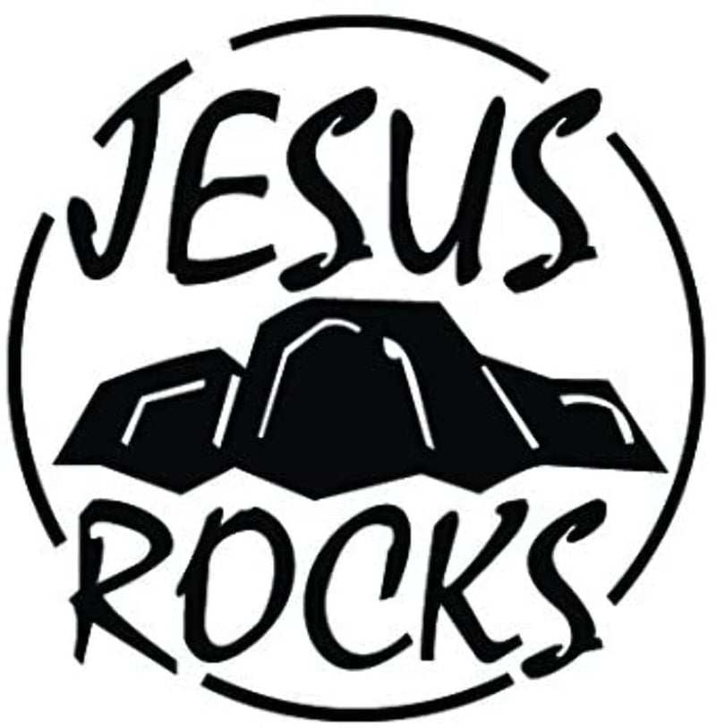 Black Skyjacker JRD6-K 6" Jesus Rocks Decal