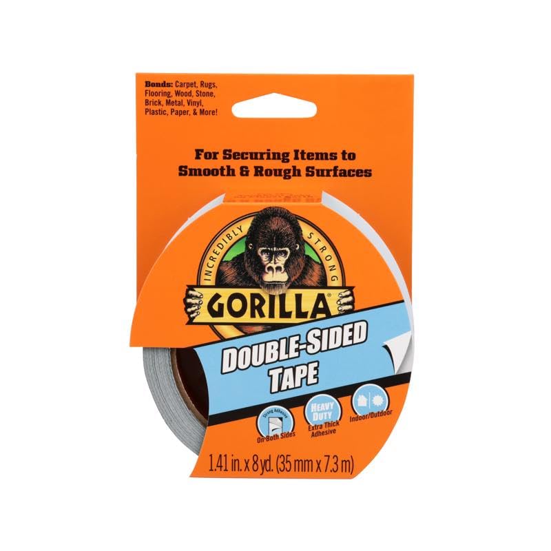 100925 Gorilla Double Sided Tape, Weather Resistant, 1.41-in. x 8-Yd. - Quantity 66