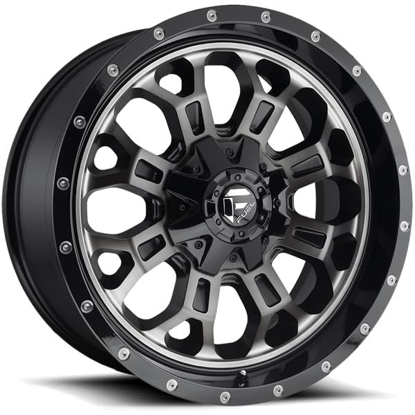 D561 CRUSH FUEL OFF-ROAD 20X9, 6X135/5.5, 5.75, 19mm GLOSS MACHINED DOUBLE DARK TINT - D56120909856
