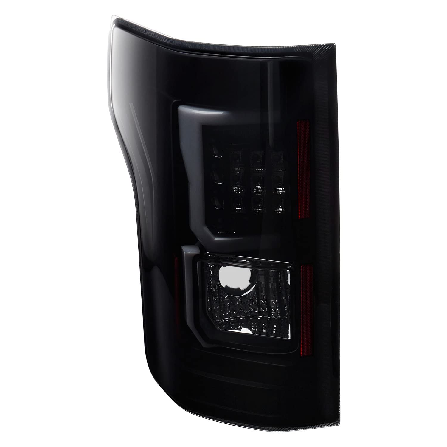 Winjet Taillights WJ20-0440-05 Replacement for 2015-2017 Ford F-150 Black Smoke LED Tail Lights Glow Bar Running Brake