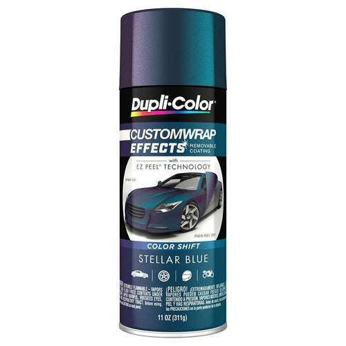 Custom Wrap Effects Dupli-Color Removable Automotive Paint - Stellar Blue Spray Paint - 11 oz. Aerosol Can