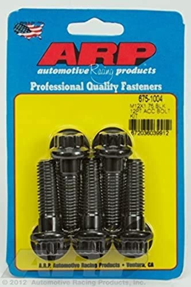 M12 x 1.75 x 40 ARP (675-1004) 12pt Black Oxide Bolts (5/pkg)