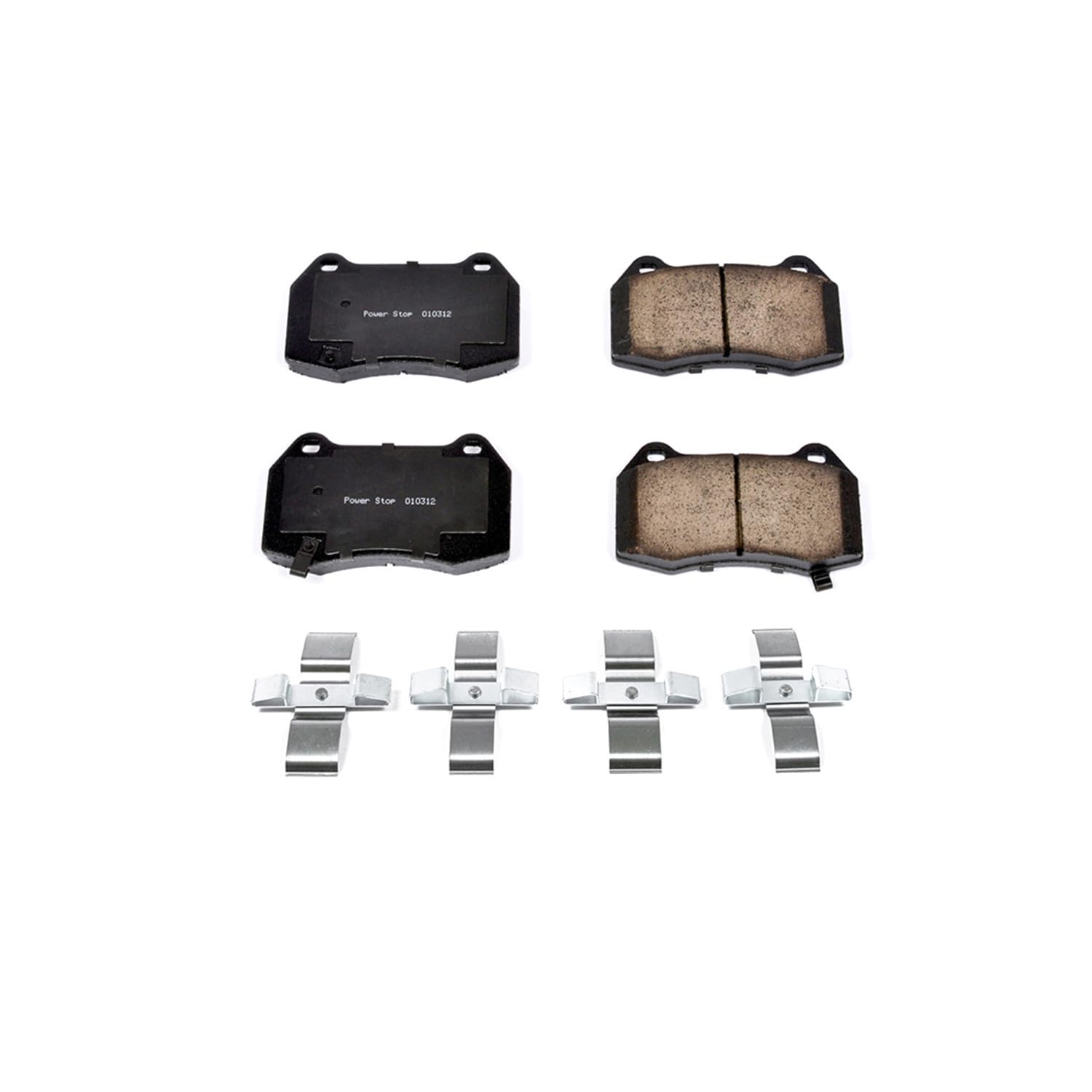 Power Stop Front Brake Kit For G35 Infiniti 2003-04 |Nissan 350Z 2003-09 |Sentra 2004-06 - Ceramic Brake Pads With Installation Hardware, 17-960