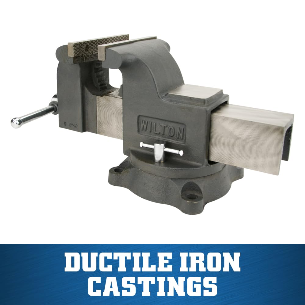 5" Jaw Width Wilton Shop Bench Vise, 5" Max Jaw Opening, 3" Throat (Model WS5)