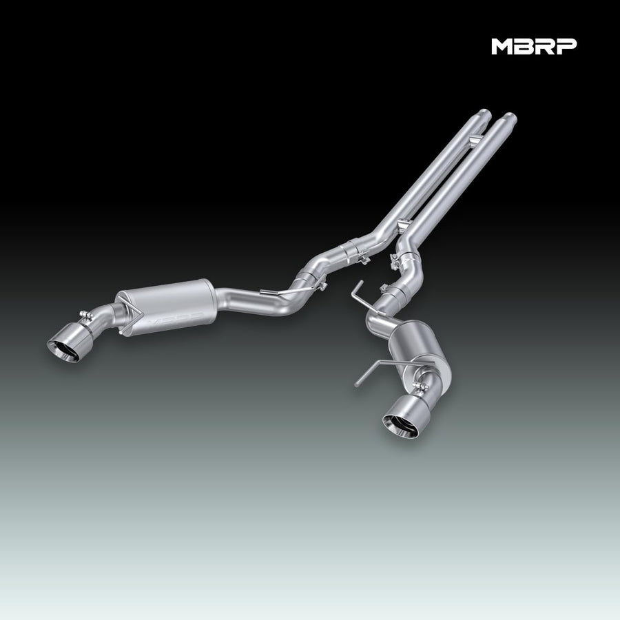 3" MBRP Cat Back, Dual Split Rear, Street Version Exhaust System with 4.5" tips (Aluminized Steel)