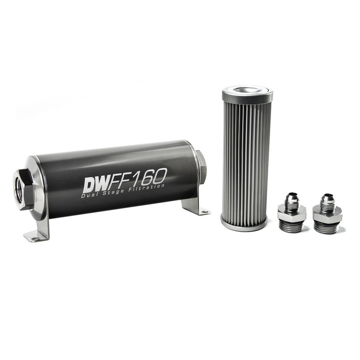 in-line DeatschWerks Fuel Filter and housing kit (8-03-160-010K-6)