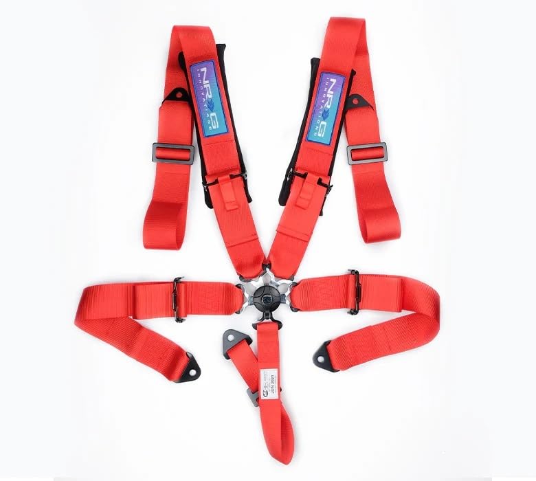 5PT NRG 3in. Seat Belt Harness / Cam Lock - Red