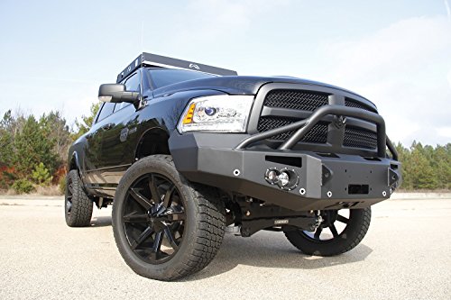 Fab Fours Premium Winch Front Bumper DR13-F2952-1 2 Stage Black Powder Coated w/Pre-Runner Grill Guard w/Sensors