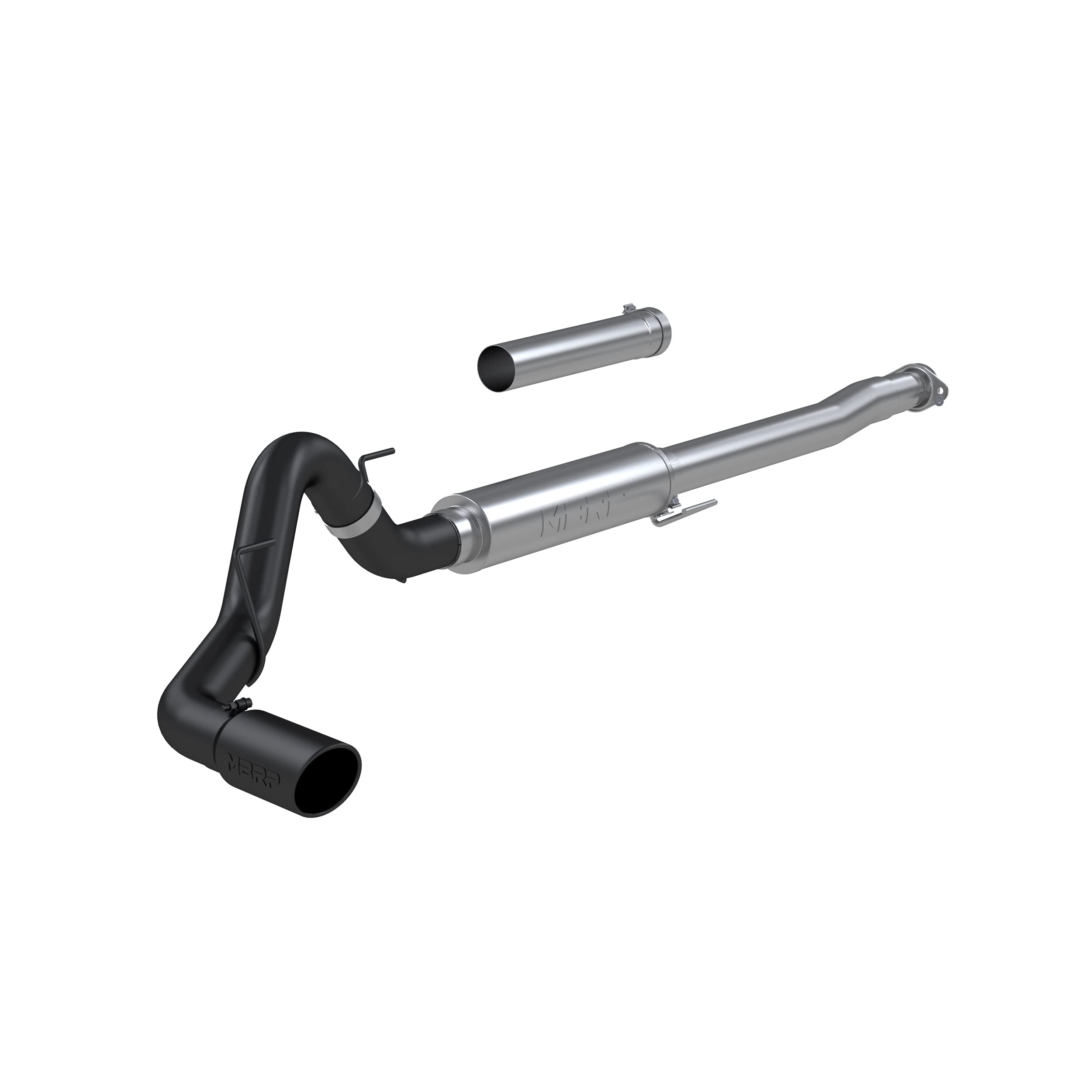 2021+ Ford F150 MBRP 2.7L/3.5L/5.0L 4in Black-Coated AL Steel Cat-Back - RACE VERSION