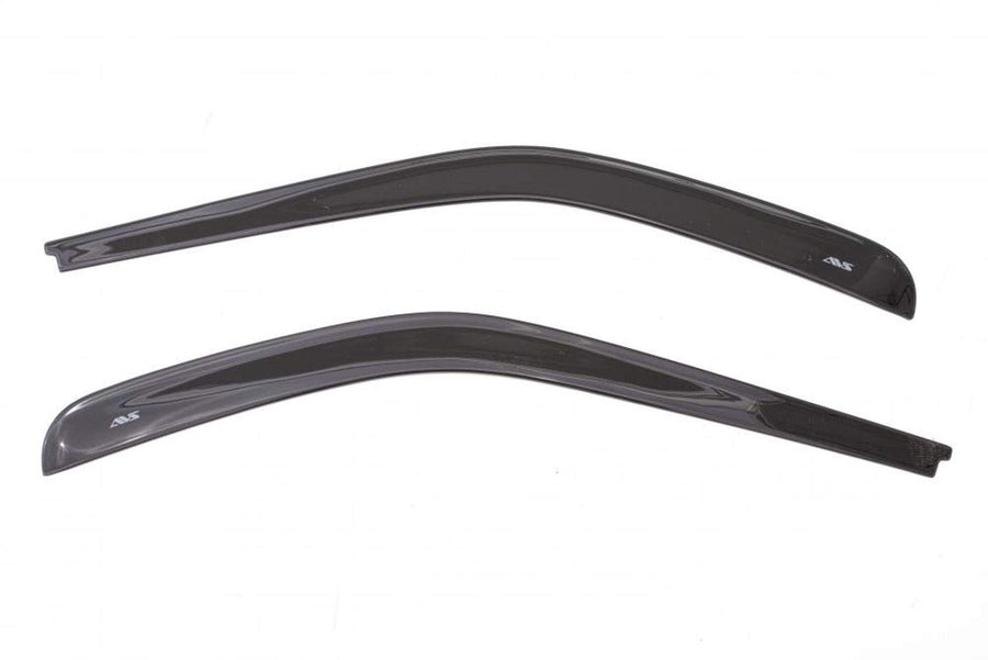 Low Profile Auto Ventshade [AVS] Rain Guards for 2007 - 2018 Jeep Wrangler (JK) (2 - Door Only) | Window Vent Visors, 2 pcs. - Dark Smoke | 892020