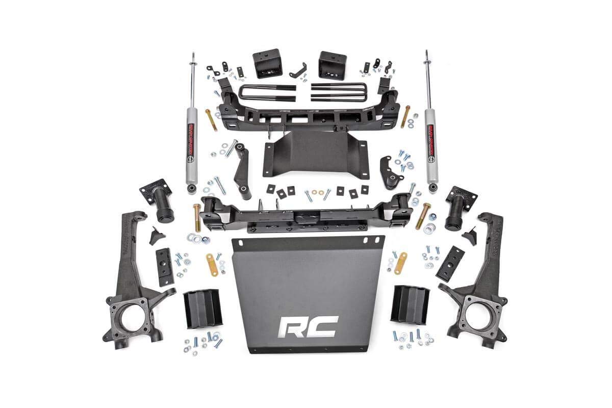 6" Rough Country Lift Kit with Strut Spacers & N3 Rear Shocks for Toyota Tacoma (2005–2015) - Suspension Upgrade