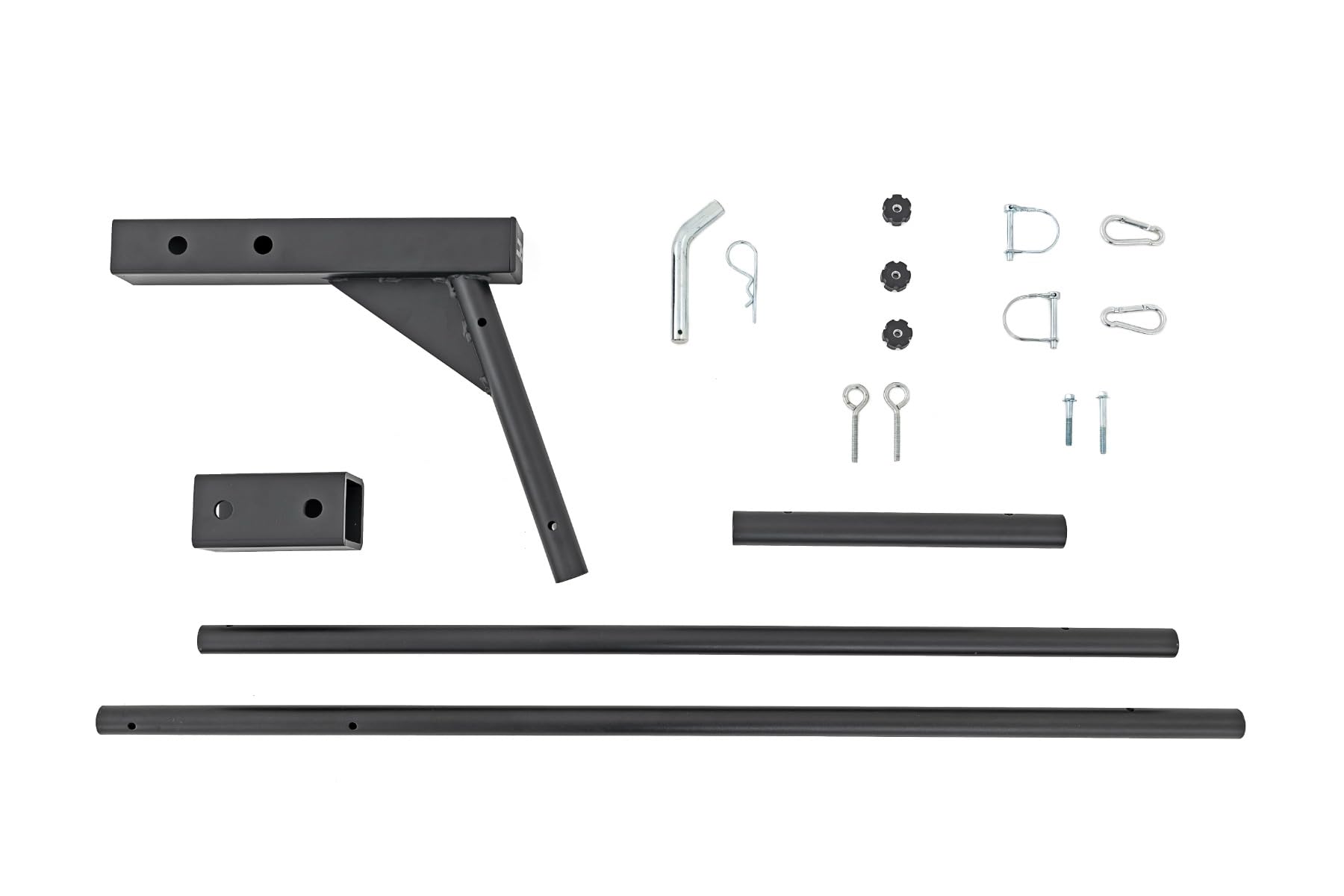 Receiver Hitch Flag Pole Holder Rough Country for UTVs - Fits 2" & 2.5" Hitch, Heavy-Duty Steel, Bolt-On Design (Flag Not Included)