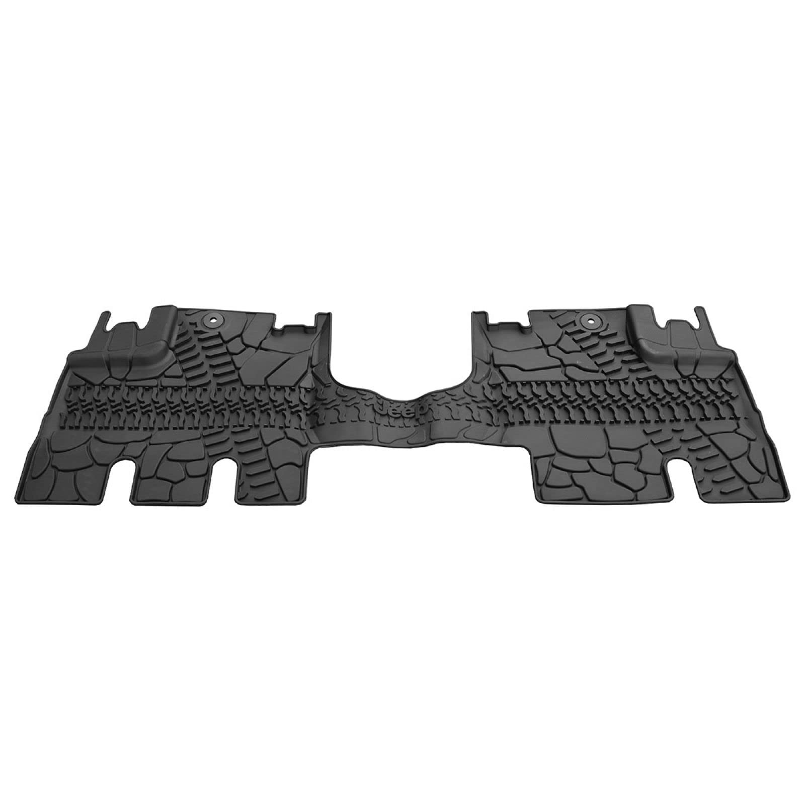 Jeep Wrangler Unlimited Mopar 4-Door Black All-Weather 3-Piece Floor Mat Set 82213860