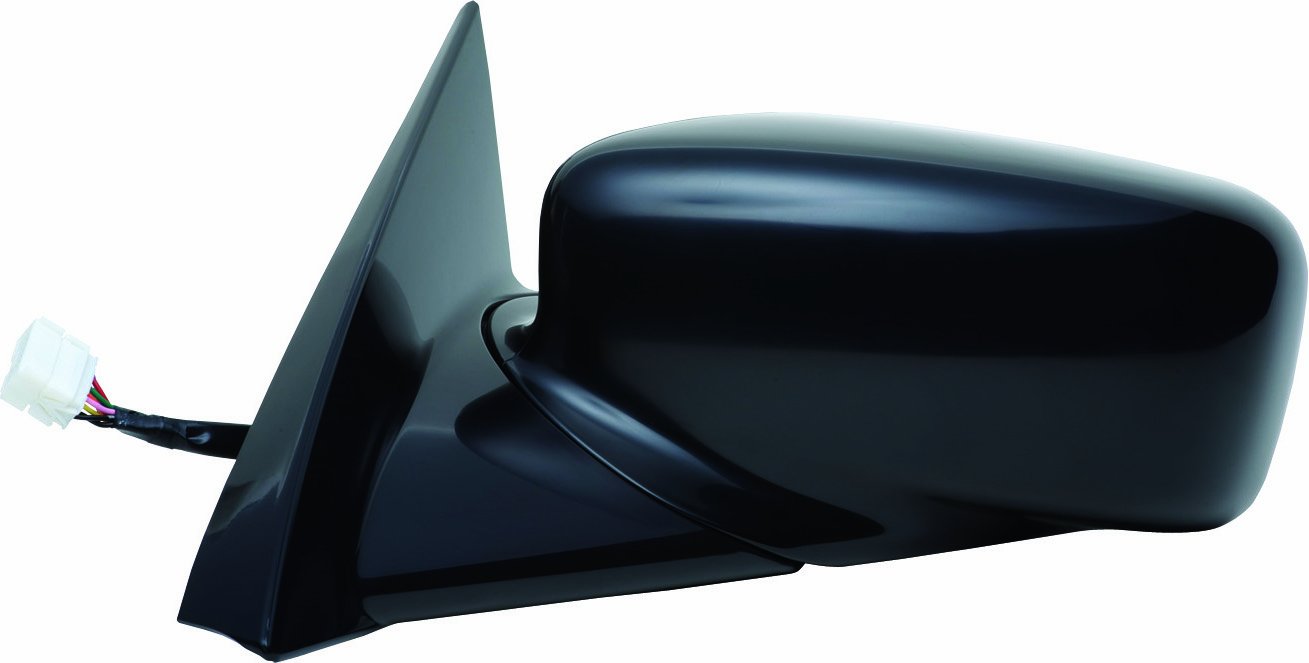 Fit System Mirror Driver Side for Acura TL, Black, PTM, Foldaway, w/Memory, Blue Lens, Heated Power