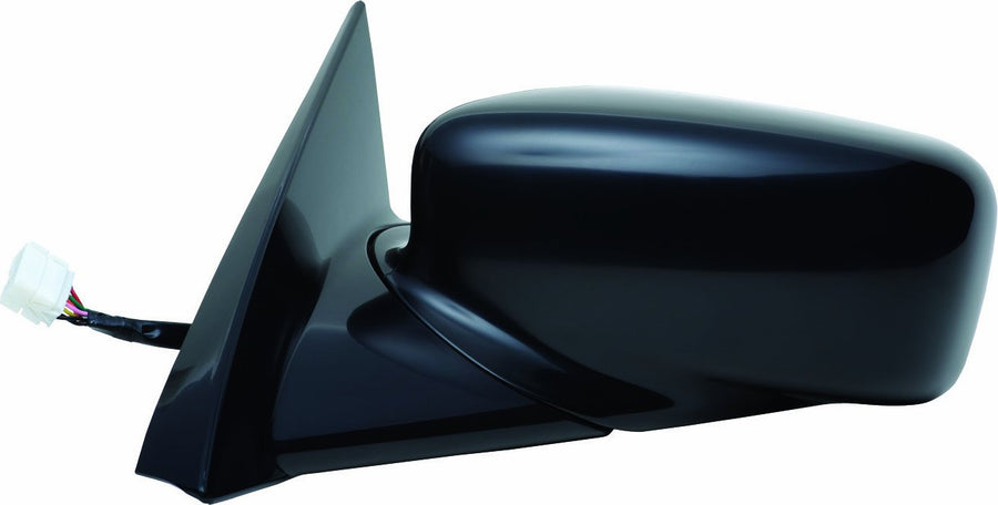 Fit System Mirror Driver Side for Acura TL, Black, PTM, Foldaway, w/Memory, Blue Lens, Heated Power