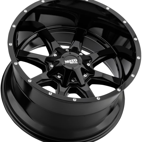 MO970 MOTO METAL Gloss Black Wheel (22 x 12. inches /8 x 125 mm, -44 mm Offset)