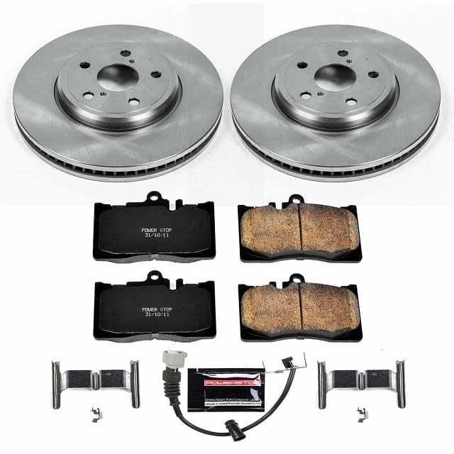 Power Stop KOE2327 Autospecialty Front Replacement Brake Pad and Rotor Kit For Lexus LS430 2001-2006 [Model Specific]