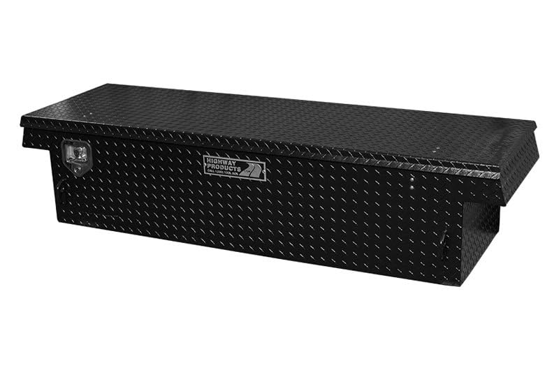 3222-002-bk62 Highway Products 70x16x27 Single Lid Tool Box With Black Diamond Plate Base/lid