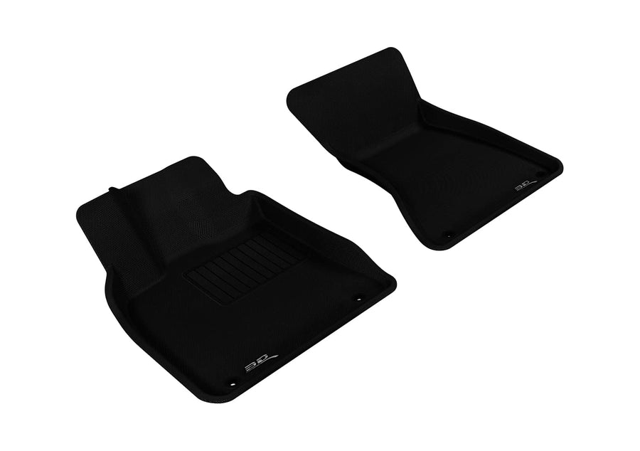 Custom Fit 3D MAXpider Kagu Floor Mat (Black) Compatible with Audi Q5 (8R) 2009-2017 / SQ5 (8R) 2014-2017 - Front Row