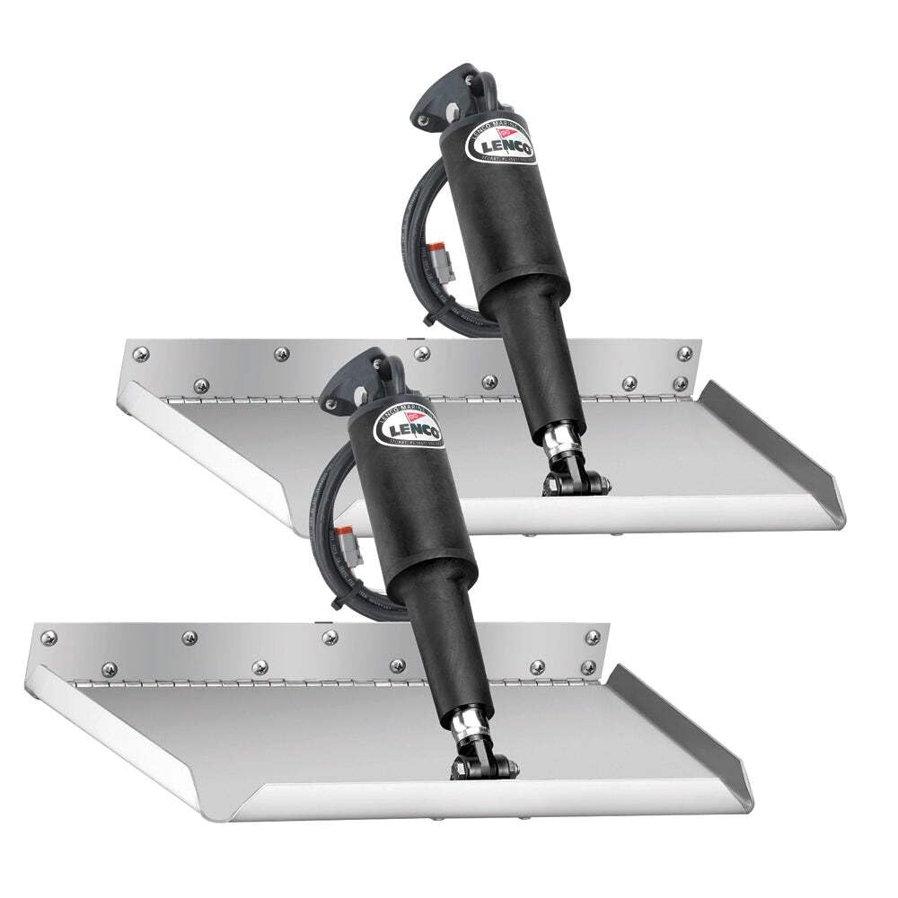 Trim Tab Kit Lenco 15017-101, 12" X 18", 12V, Edge Mount