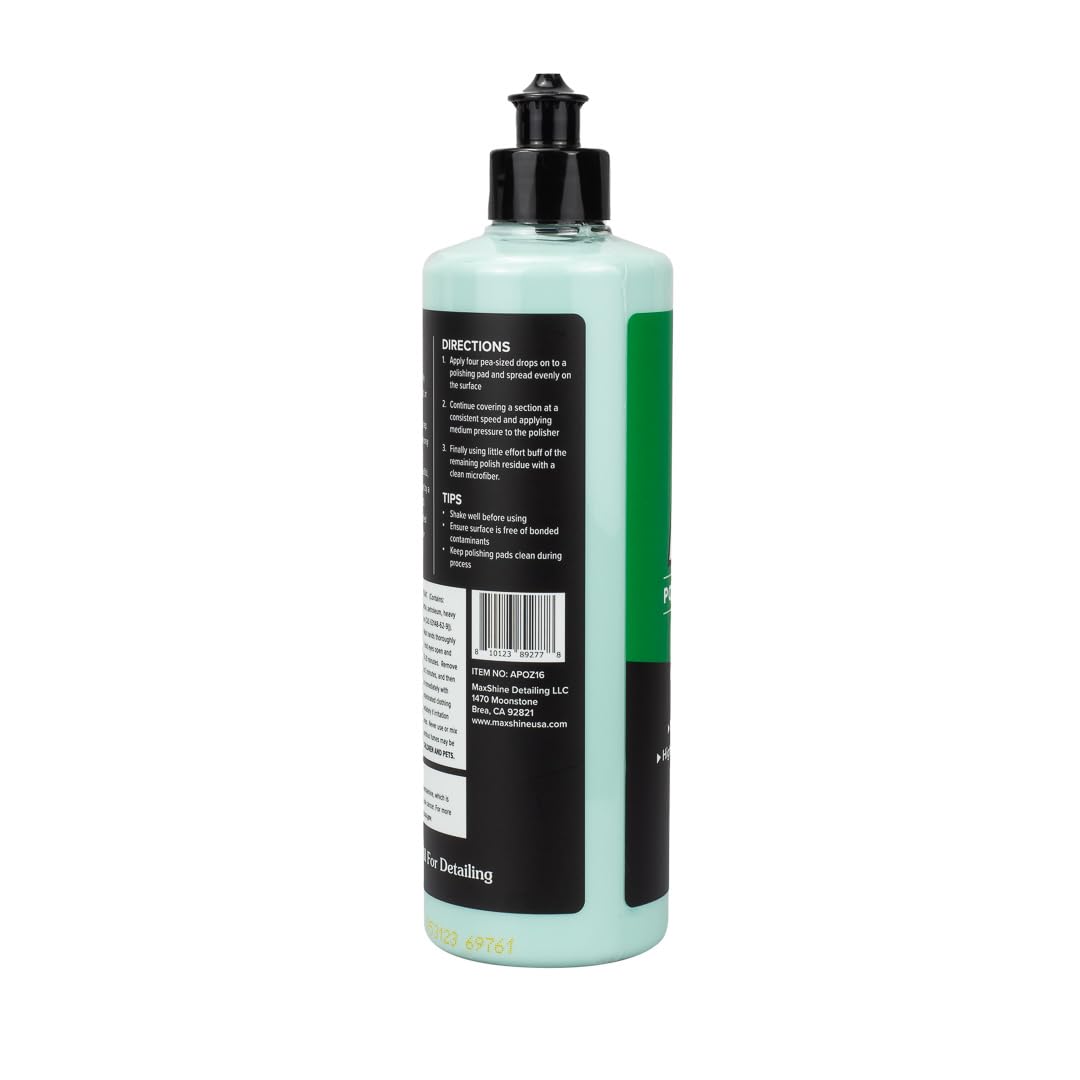 Maxshine Polish & Protect All-in-One, 16oz | Synthetic Polymer Formula, Removes Swirls & Oxidation, Gloss Finish | Paint Correction & Protection