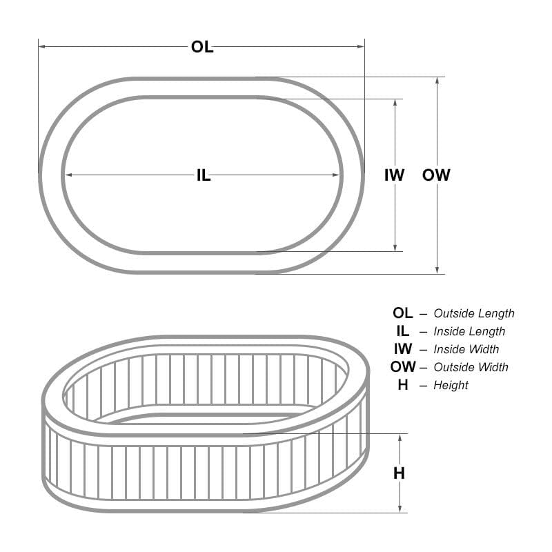 Air Filter Edelbrock Element 1220