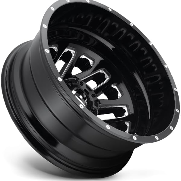 D581 TRITON FUEL OFF-ROAD 22X8.25, 8X200, -3.29, 201mm GLOSS BLACK MILLED - D58122829235
